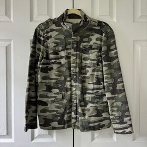 Anine Bing Camo Cotton Utility Jacket Sz Small